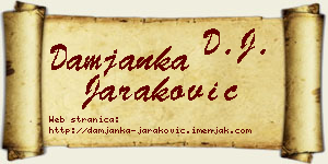 Damjanka Jaraković vizit kartica
